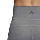 ADIDAS WOMENS BELIEVE HIGH RISE GREY LEGGINGS