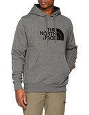 NORTH FACE MENS DREW PEAK PLV HOODIE JACKET MEDIUM GREY HEATHER TNF BLACK