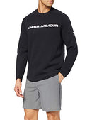 UNDER ARMOUR MENS BLACK MOVE LIGHT GRAPHIC CREW SWEATSHIRT