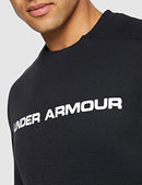 UNDER ARMOUR MENS BLACK MOVE LIGHT GRAPHIC CREW SWEATSHIRT