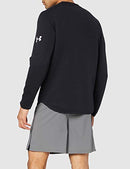 UNDER ARMOUR MENS BLACK MOVE LIGHT GRAPHIC CREW SWEATSHIRT
