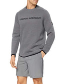 UNDER ARMOUR MENS GREY MOVE GRAPHIC WARM-UP SWEATSHIRT