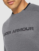 UNDER ARMOUR MENS GREY MOVE GRAPHIC WARM-UP SWEATSHIRT