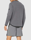 UNDER ARMOUR MENS GREY MOVE GRAPHIC WARM-UP SWEATSHIRT