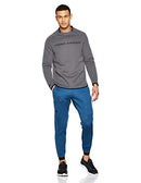 UNDER ARMOUR MENS GREY MOVE GRAPHIC WARM-UP SWEATSHIRT