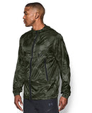 UNDER ARMOUR MENS WINDBREAKER DOWNTOWN GREEN/CAMO JACKET